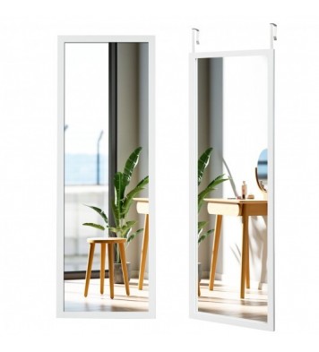 Wood Frame Full Length Hanging Mirror-Golden