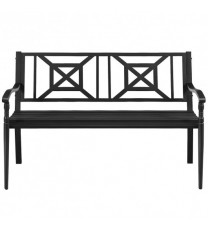 Patio Garden Bench with Powder Coated Steel Frame