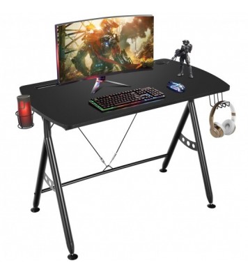 Y-shaped Gaming Desk with Phone Slot and Cup Holder