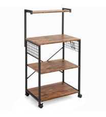 4-Tier Kitchen Baker's Rack on Wheels