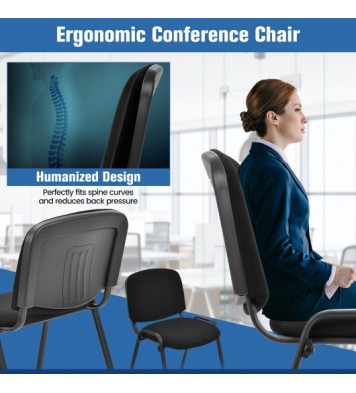 5 Pieces Elegant Conference Office Chair Set for Guest Reception