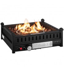 16.5 Inch Tabletop Propane Fire Pit with Simple Ignition System-Black