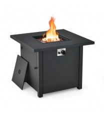 50 000 BTU 32 Inch Square Propane Gas Fire Pit Table