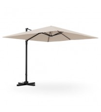 9.5 Feet Square Patio Cantilever Umbrella with 360?° Rotation-Beige