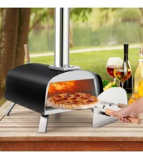 Portable Multi-Fuel Pizza Oven with Pizza Stone and Pizza Peel