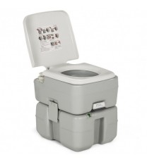 5.3 Gallon Portable Travel Toilet with Piston Pump Flush