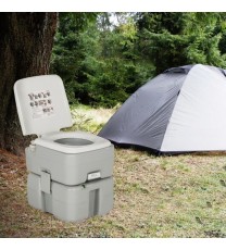 5.3 Gallon Portable Travel Toilet with Piston Pump Flush