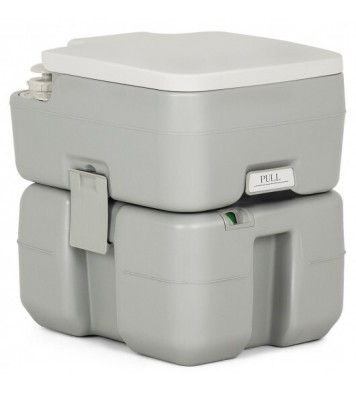 5.3 Gallon Portable Travel Toilet with Piston Pump Flush