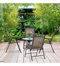 Set of 4 Patio Folding Chairs