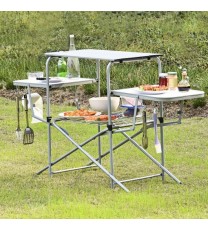 Foldable Outdoor BBQ Table Grilling Stand