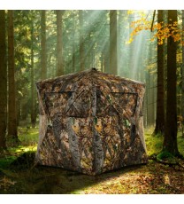 3 Person Portable Pop-Up Ground Hunting Blind with Tie-downs