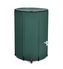 100 Gallon Portable Rain Barrel Water Collector Tank with Spigot Filter