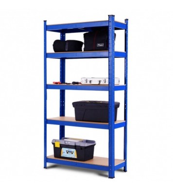 Adjust 30 x60 Inch 5 Level Garage Tool Shelf Storage-Black