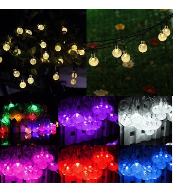 Solar 30 LED Outdoor Waterproof Party String Fairy Light Festival Ambience Lights