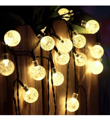 Solar 30 LED Outdoor Waterproof Party String Fairy Light Festival Ambience Lights