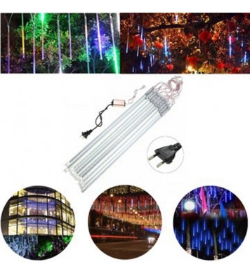 50cm 10Tubes 540LED Meteor Shower Rain Light Christmas Xmas Tree Decor with Driver EU Plug