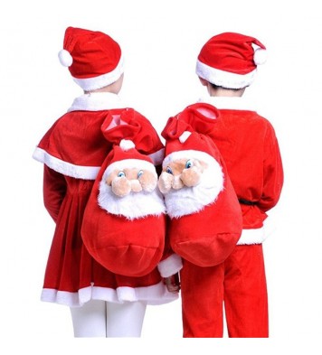 Christmas Party Home Decoration Santa Claus Gift Candy Bag For Kids Children Gift Toys