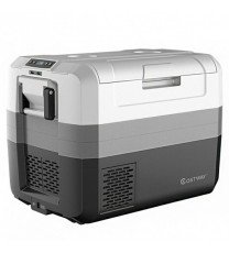 58 Quart Portable Electric Camping Car Cooler - Color: Black & Gray