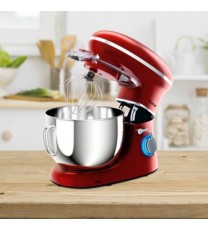 6.3 Quart Tilt-Head Food Stand Mixer 6 Speed 660W-Red - Color: Red