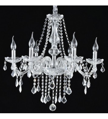 Elegant Crystal Chandelier Ceiling Light - Color: Transparent