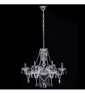 Elegant Crystal Chandelier Ceiling Light - Color: Transparent