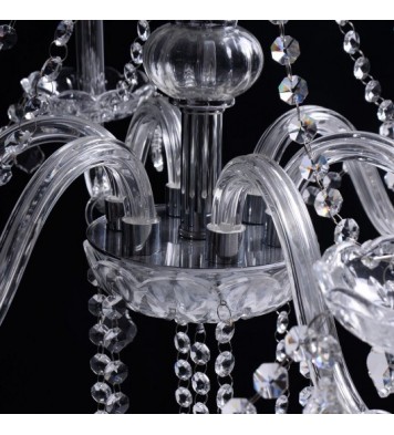 Elegant Crystal Chandelier Ceiling Light - Color: Transparent