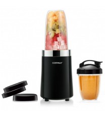 1000W Portable Blender with 6-Blade Design-Black - Color: Black