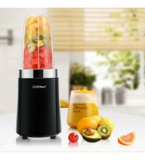 1000W Portable Blender with 6-Blade Design-Black - Color: Black