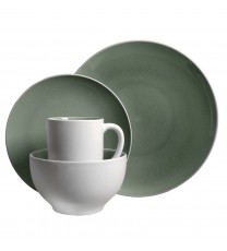 Gibson Elite Serenity 16-Piece Dinnerware Set, Grey