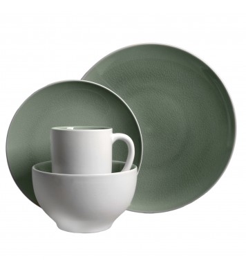 Gibson Elite Serenity 16-Piece Dinnerware Set, Grey