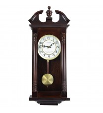 Bedford Clock Collection 27.5 Inch Cherry Oak Wall Clock