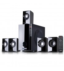 beFree Sound 5.1 Channel Surround Sound Bluetooth Speaker System in Black