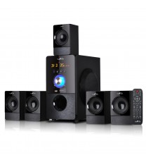 beFree Sound 5.1 Channel Surround Sound Bluetooth Speaker System in Black