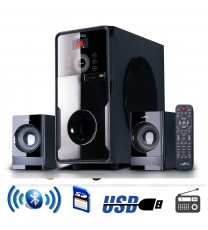 beFree Sound 2.1 Channel Surround Sound Bluetooth Speaker System