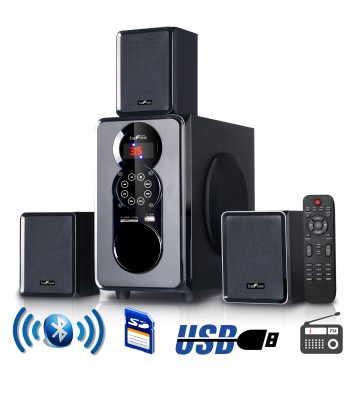 beFree Sound 3.1 Channel Surround Sound Bluetooth Speaker System