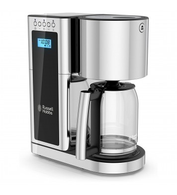 Russell Hobbs Glass 8 Cup Coffeemaker in Black and Stainless Steel