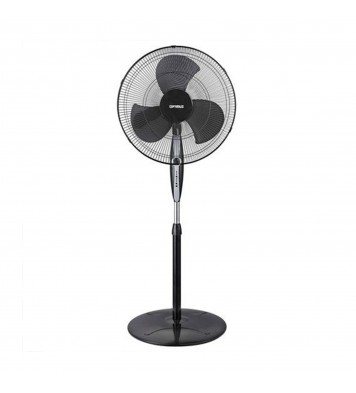 Optimus 18 in. Oscillating Stand Fan in Black