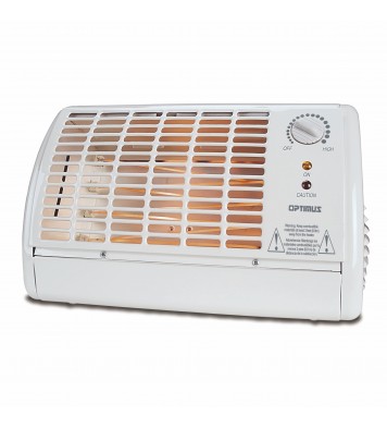 Optimus Portable Fan Forced Radiant Heater with Thermostat