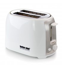 Better Chef Cool Touch Wide-Slot Toaster- White