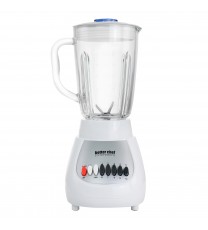 Better Chef 10-Speed 350 Watt 42 Ounce Glass Jar Blender in White/Silver