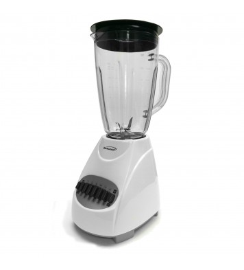 Brentwood 12 Speed Blender with Plastic Jar in White