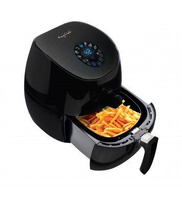 MegaChef 3.5 Quart Airfryer And Multicooker With 7 Pre-programmed Settings in Sleek Black