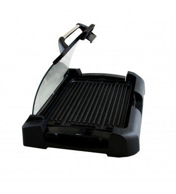 Megachef Reversible Indoor Grill and Griddle with Removable Glass Lid