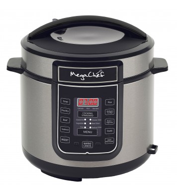 Megachef 6 Quart Digital Pressure Cooker with 14 Pre-set Multi Function Features