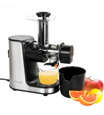 MegaChef Masticating Slow Juicer Extractor with Reverse Function, Cold Press Juicer Machine with Quiet Motor