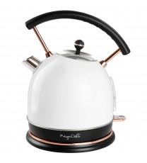 MegaChef 1.8 Liter Half Circle Electric Tea Kettle in White