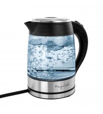 MegaChef 1.8Lt. Glass Body and Stainless Steel Electric Tea Kettle