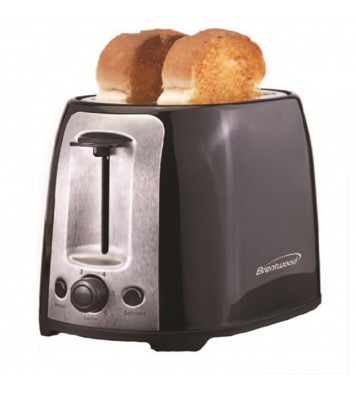 Brentwood  2 Slice Cool Touch Toaster ; Black and Stainless Steel