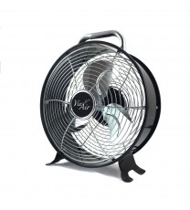 Vie Air 12 Inch High Velocity Dual Speed Retro Metal Drum Fan