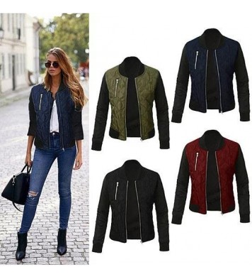 Chic Babe Bomber Jacket In Quilted Satin